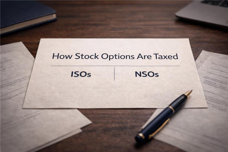 How Are Stock Options Taxed: ISOs vs. NSOs Explained